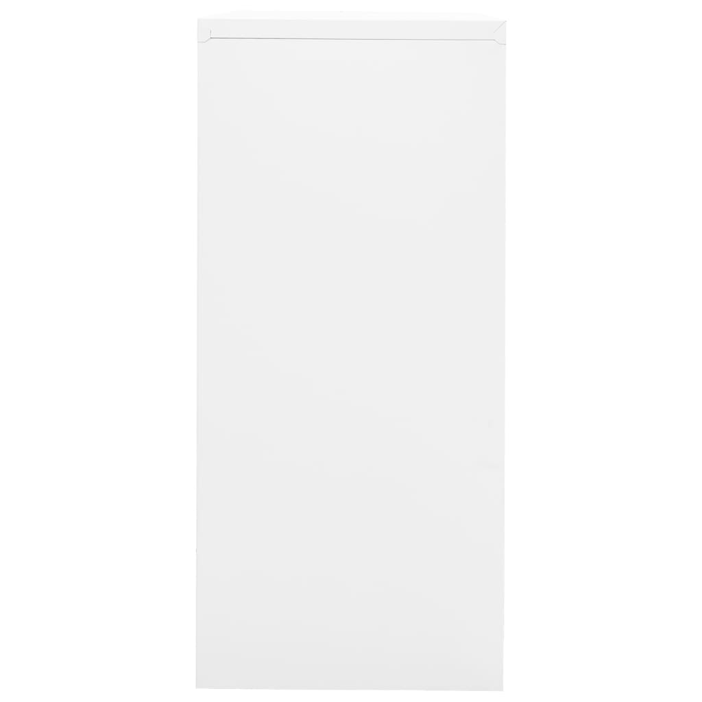vidaXL Spintelė dokumentams, baltos spalvos, 90x46x103cm, plienas