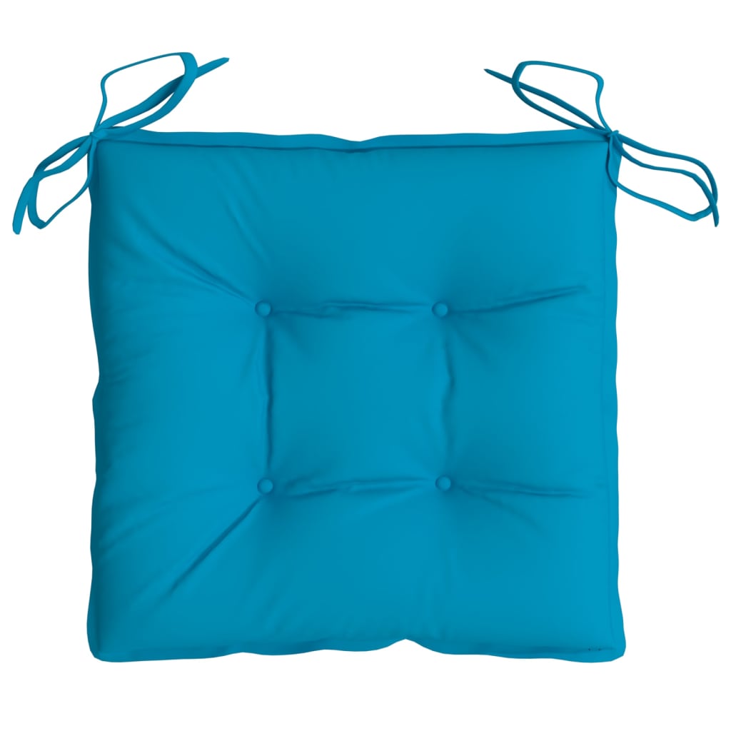 vidaXL Palečių pagalvėlės, 6vnt., šviesiai mėlynos, 50x50x7cm, audinys