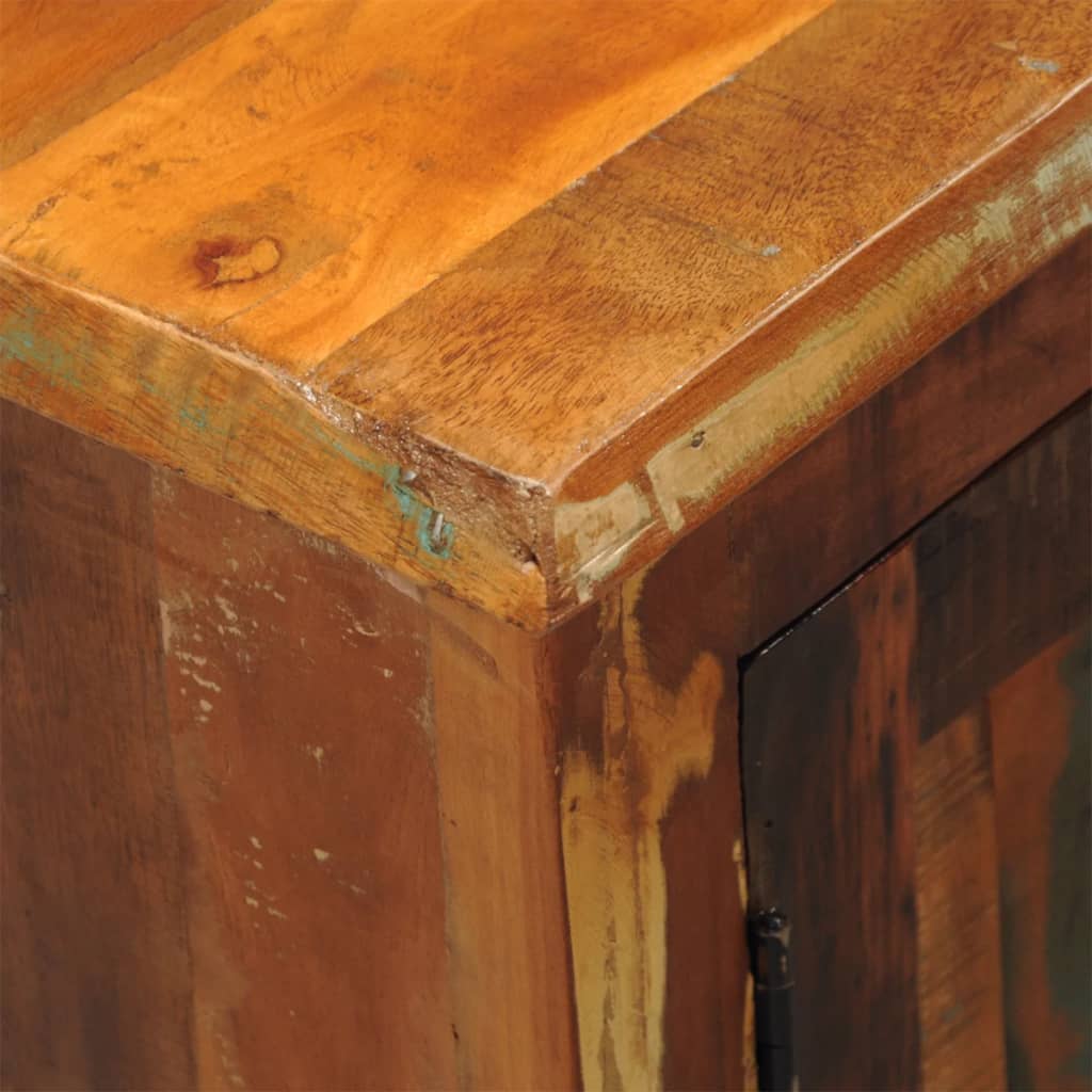 vidaXL Perdirbtos masyvios medienos spintelė su 2 durimis, vintažinė