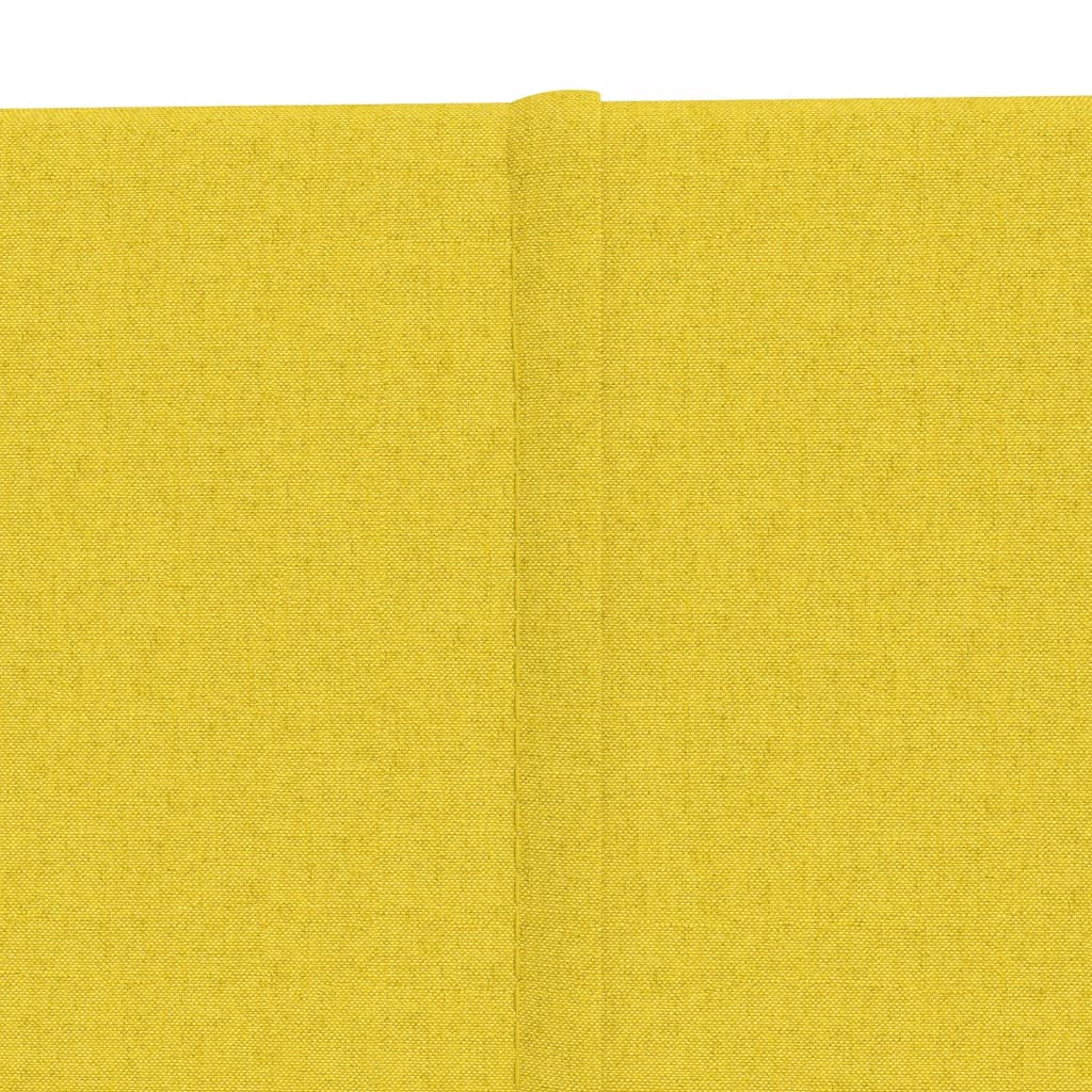vidaXL Sienų plokštės, 12vnt., šviesiai geltonos, 90x15 cm 1,62 m²