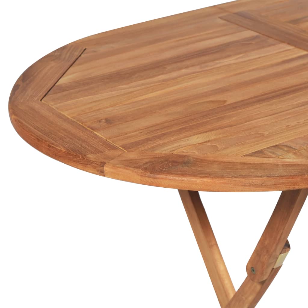 vidaXL Sulankst. sodo stalas, 160x80x75cm, tikmedžio medienos masyvas