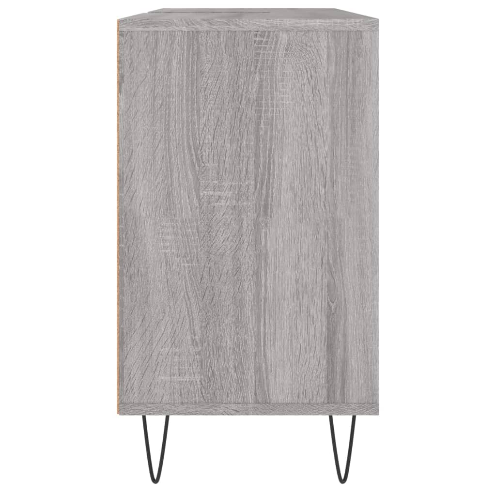 vidaXL Vonios kambario spintelė, pilka ąžuolo, 80x33x60cm, mediena