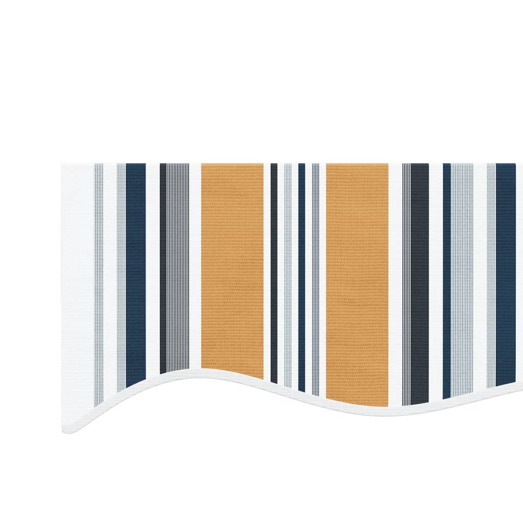 vidaXL Pakaitinis audinys markizei, įvairių spalvų, 4x3,5m, dryžuotas
