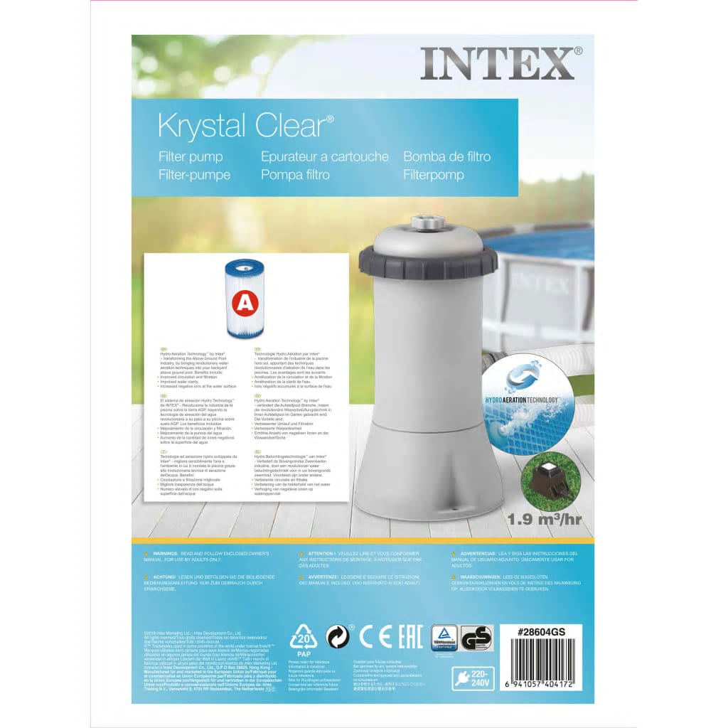 Intex Kasetinis filtras-siurblys, 2271 l/val, 28604GS