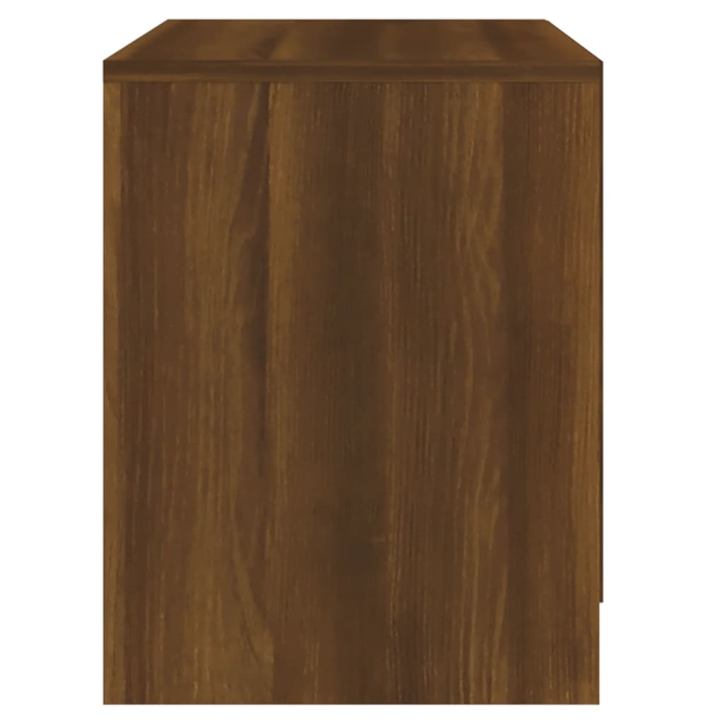 vidaXL Naktinė spintelė, rudos ąžuolo spalvos, 45x34,5x44,5cm, MDP