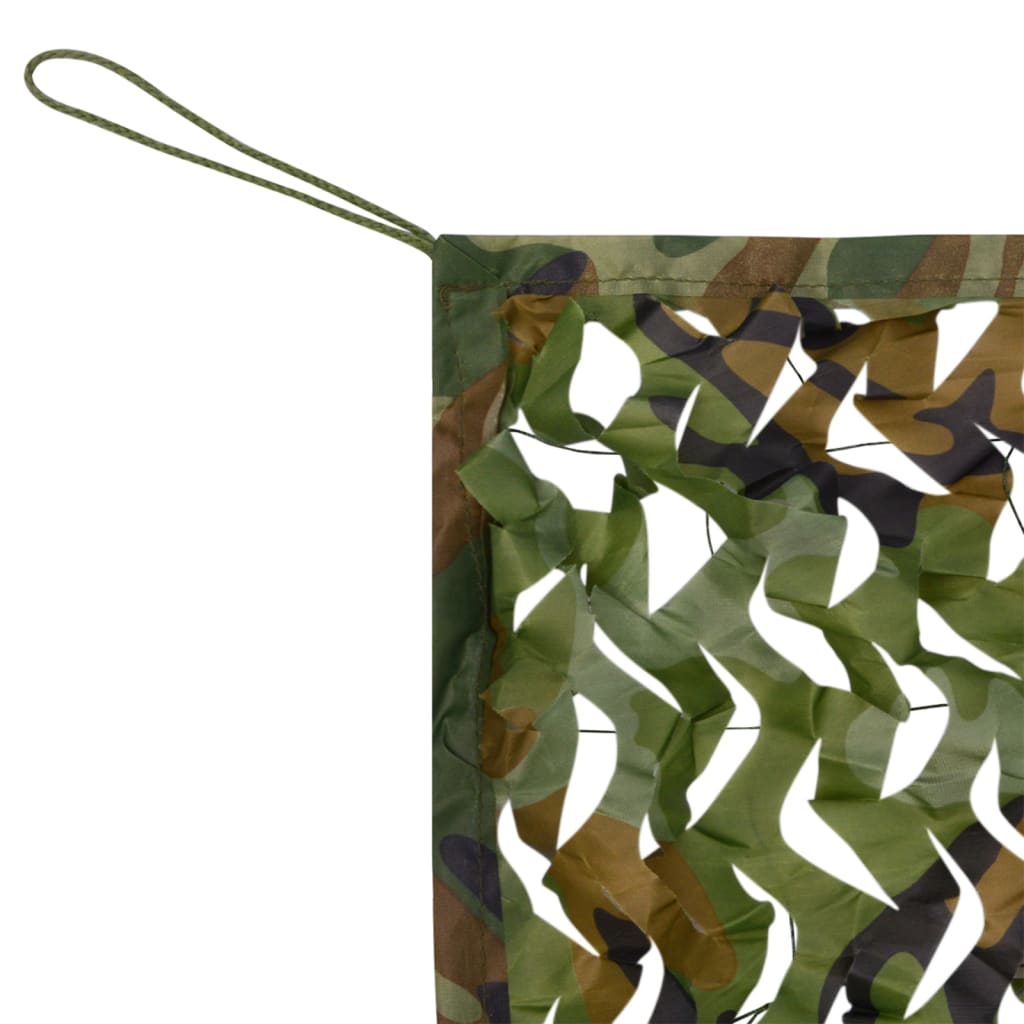 vidaXL Kamufliažinis tinklas su laikymo krepšiu, žalios spalvos, 5x6m