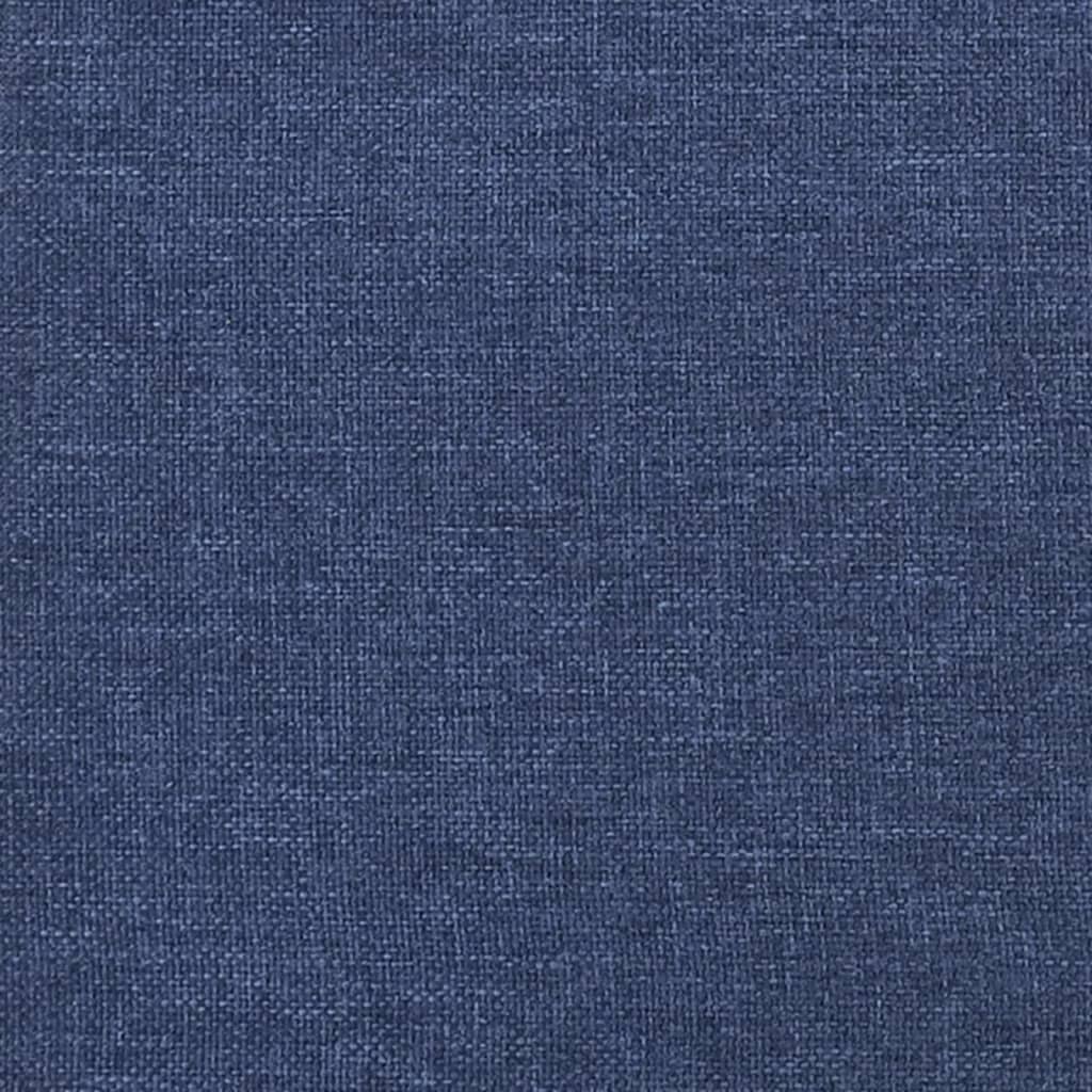 vidaXL Dvivietė sofa-lova, mėlynos spalvos, audinys