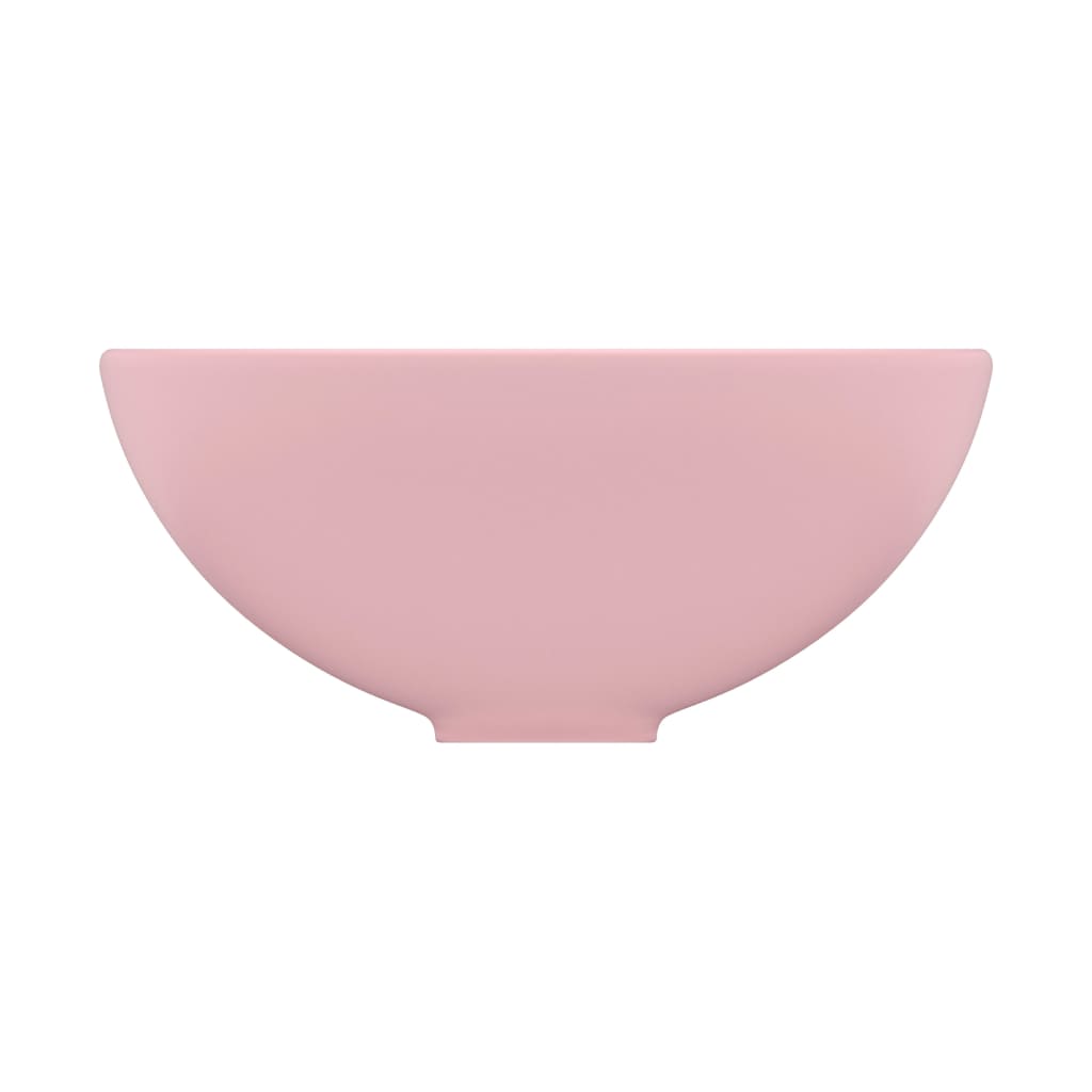 vidaXL Prabangus praustuvas, matinis rožinis, 32,5x14cm, keramika