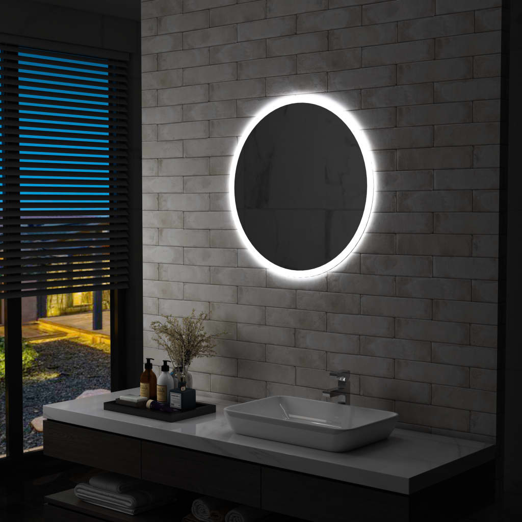 vidaXL Vonios kambario veidrodis su LED, 70cm