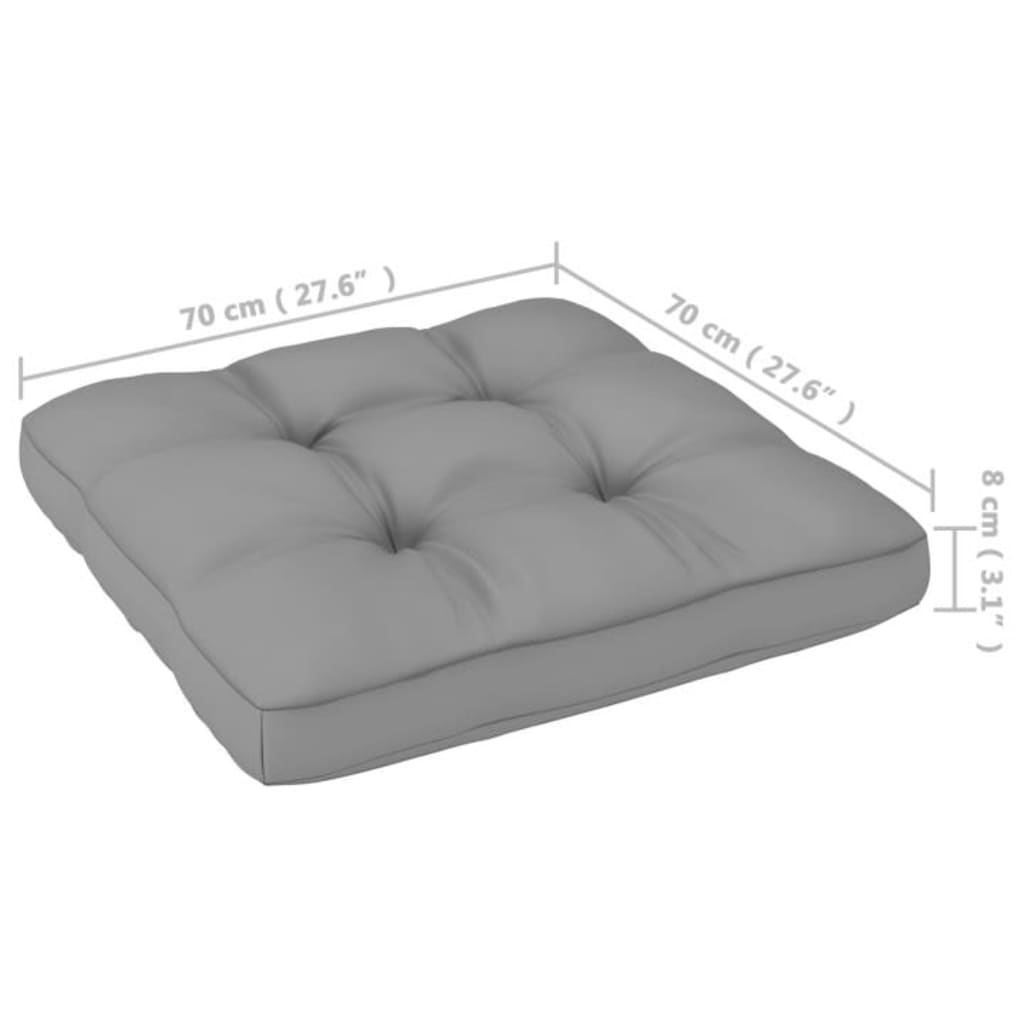 vidaXL Sodo komplektas su pagalvėlėmis, 5 dalių, pušies masyvas