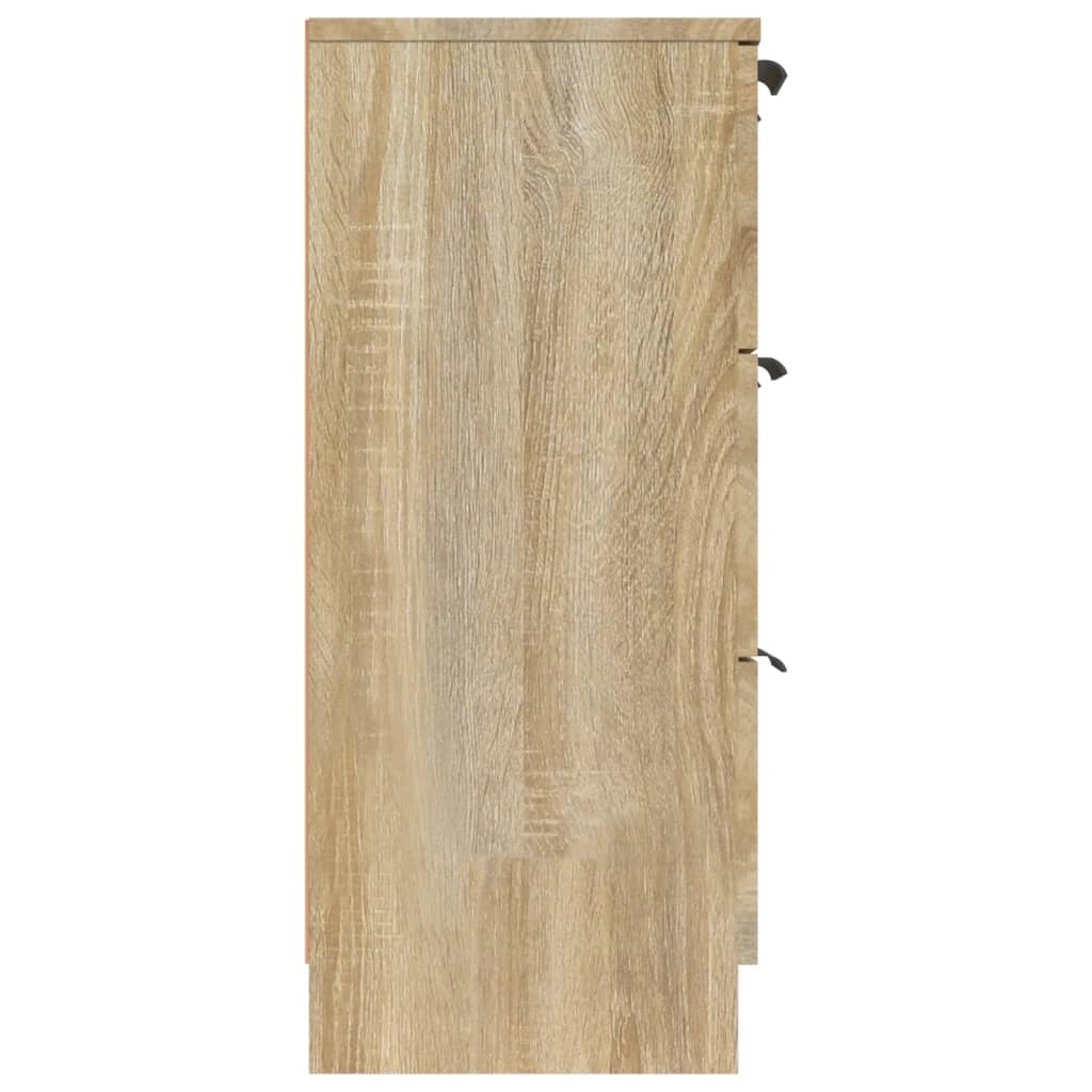 vidaXL Šoninė spintelė, ąžuolo spalvos, 60x30x70cm, apdirbta mediena