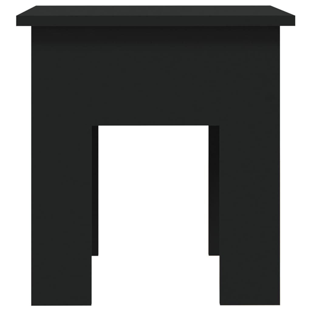 vidaXL Kavos staliukas, juodos spalvos, 40x40x42cm, MDP