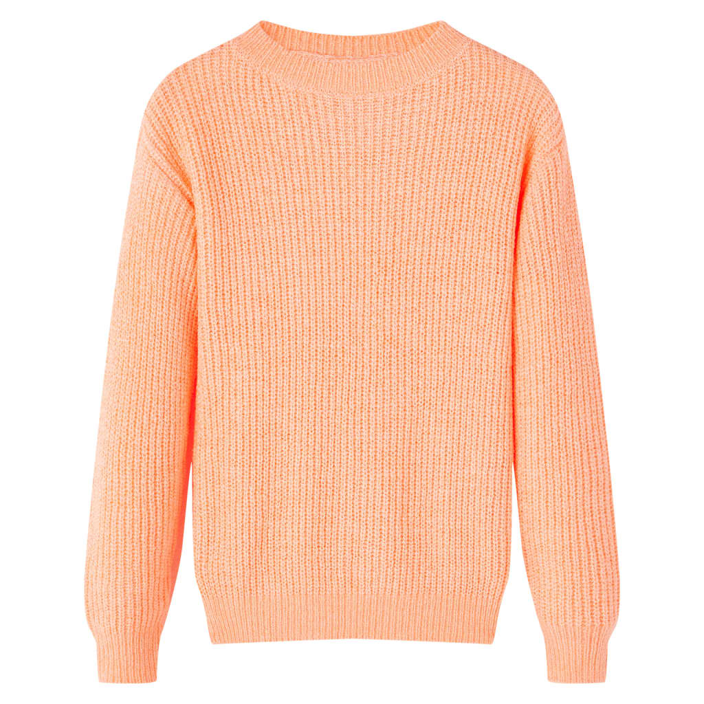 Vaikiškas megztinis, ryškiai oranžinės spalvos, megztas, 92 dydžio