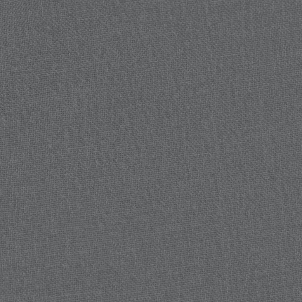 vidaXL Krėslas su pakoja, tamsiai pilkos spalvos, audinys