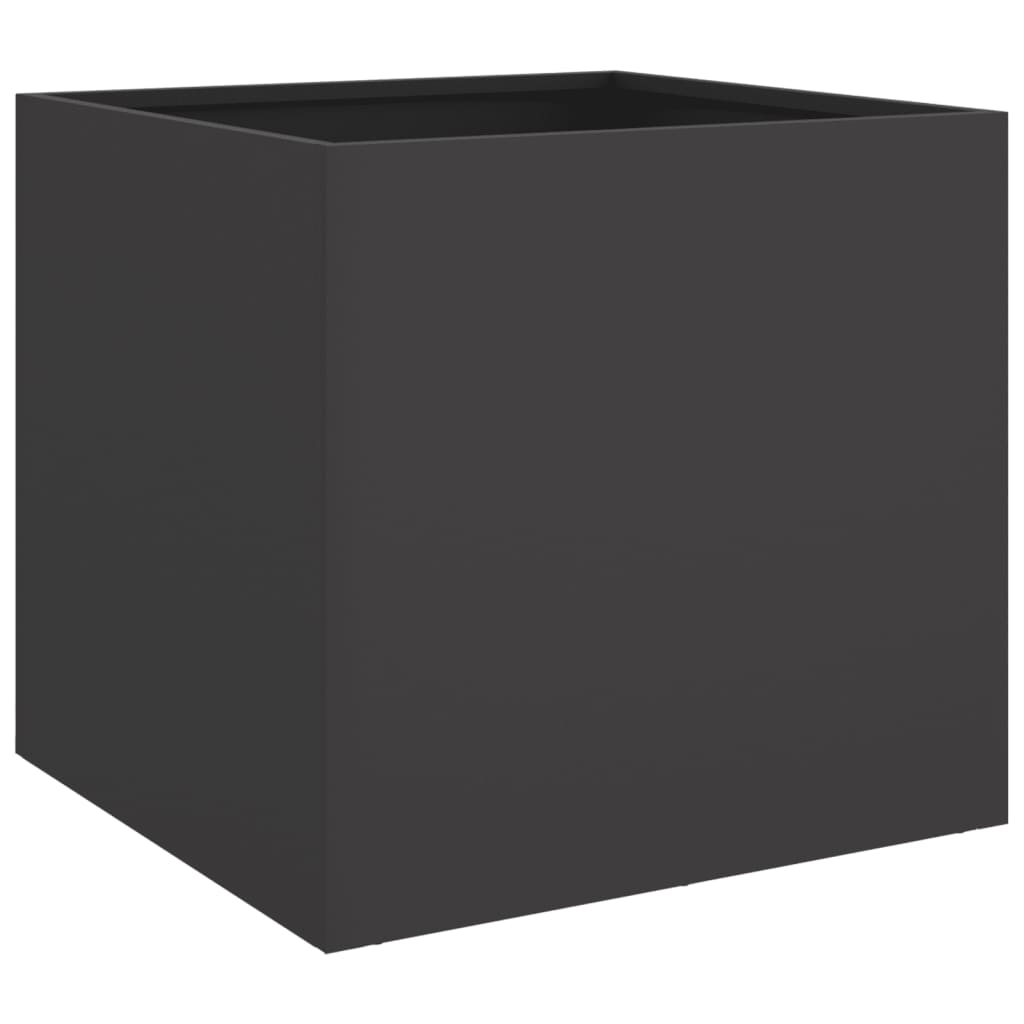 vidaXL Lovelis, juodos spalvos, 42x40x39cm, šaltai valcuotas plienas