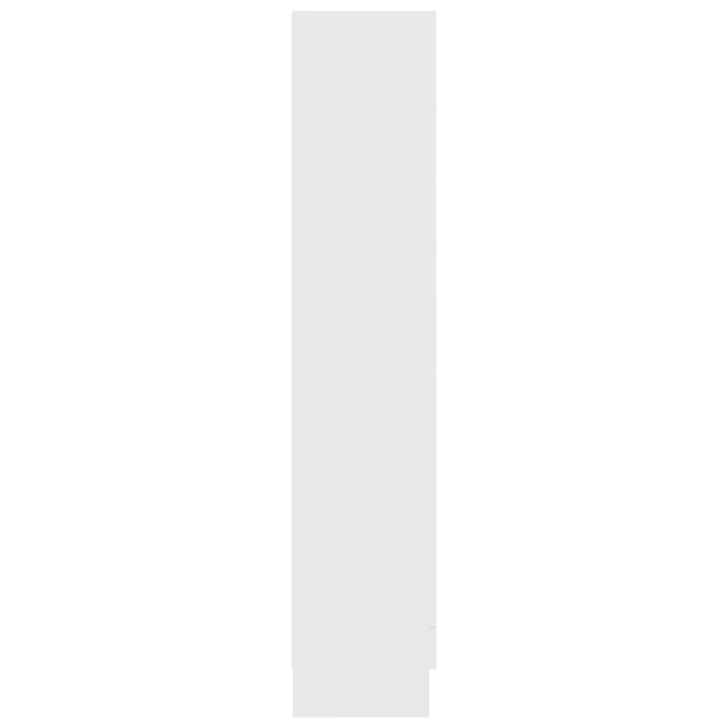 vidaXL Vitrininė spintelė, baltos spalvos, 82,5x30,5x150cm, MDP