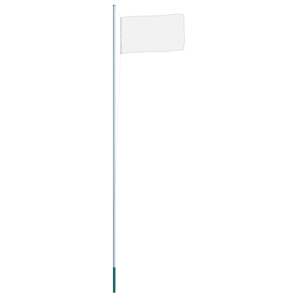 vidaXL Sekcijinis vėliavos stiebas, aliuminis, 6,2m