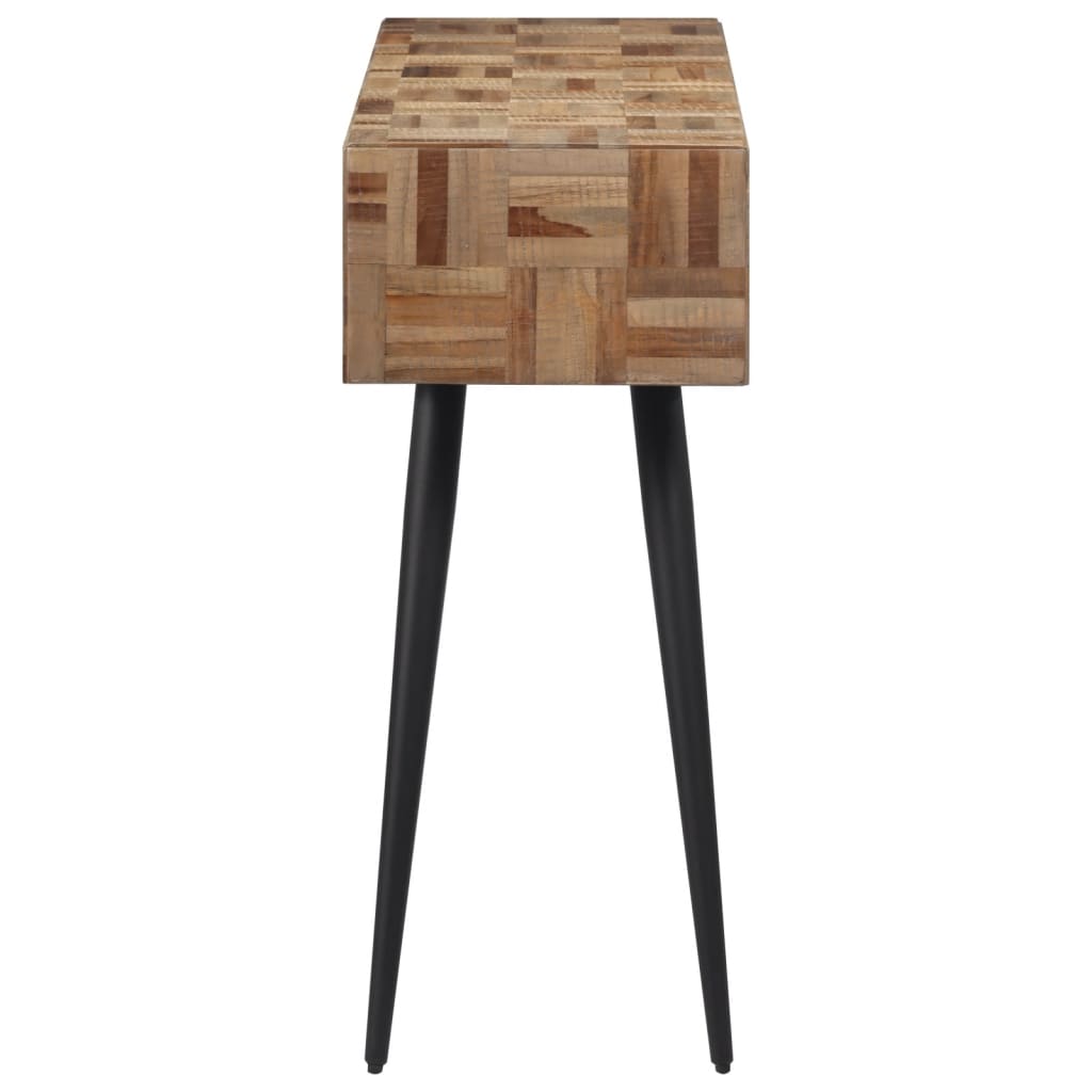 vidaXL Konsolinis staliukas, 110x34x80cm, perdirbta tikmedžio mediena