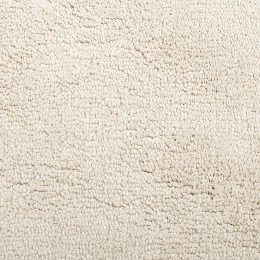 vidaXL Kilimas OVIEDO, smėlio spalvos, 160x160cm, trumpi šereliai
