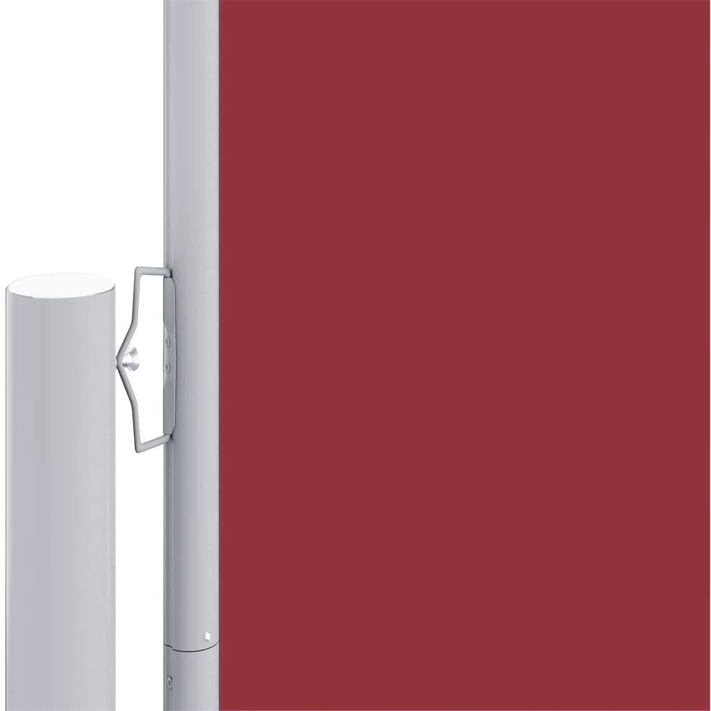vidaXL Ištraukiama šoninė pertvara, raudonos spalvos, 180x1200cm