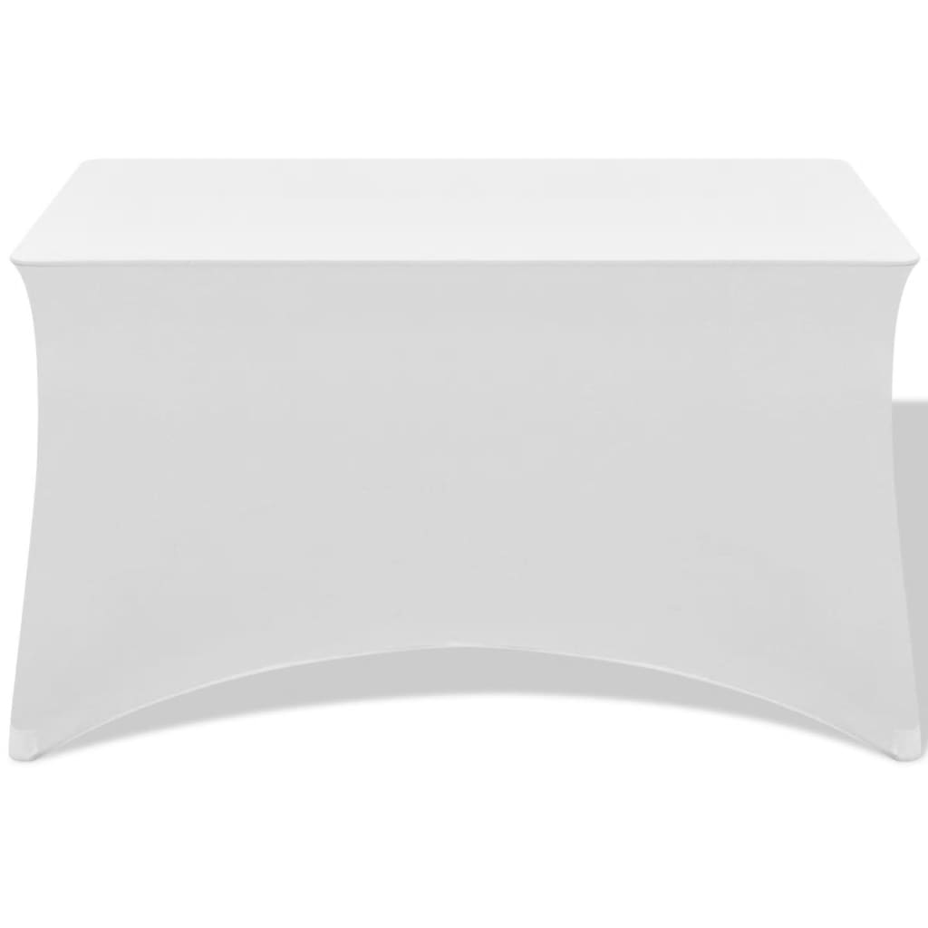 vidaXL Tamprios staltiesės, 2 vnt., 120x60,5x74 cm, baltos