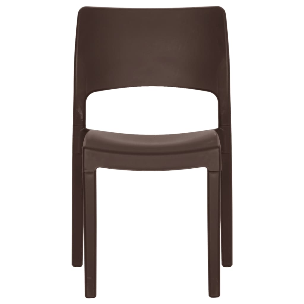 vidaXL Sodo kėdės, 2vnt., moka spalvos, polipropilenas