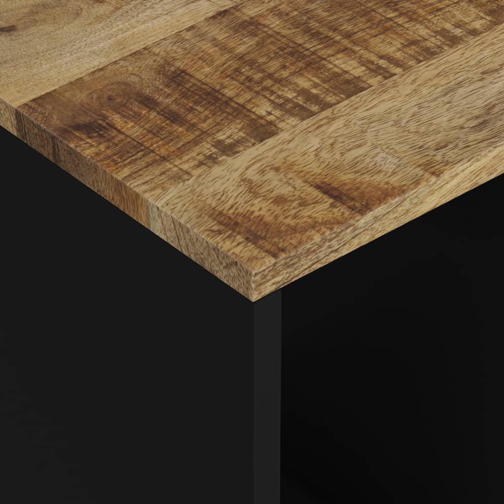 vidaXL Šoninis staliukas, 40x31x46cm, mango masyvas/apdirbta mediena