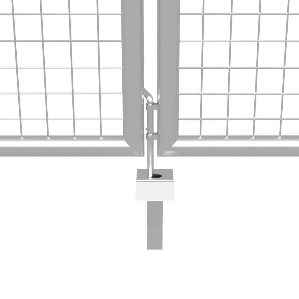 vidaXL Sodo vartai, sidabrinės sp., 415x250cm, galvanizuotas plienas
