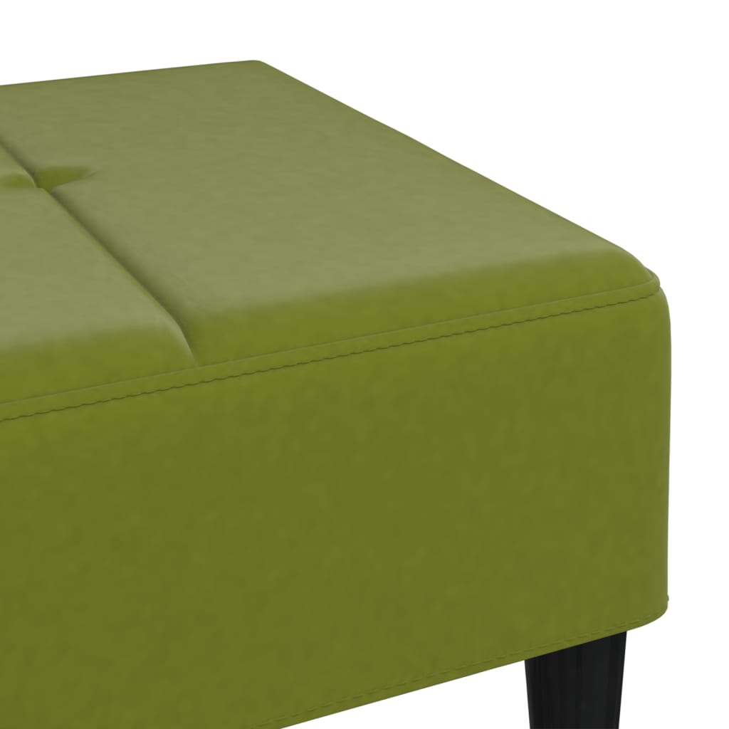 vidaXL Pakoja, šviesiai žalios spalvos, 78x56x32cm, aksomas
