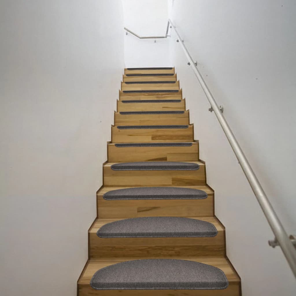 15 Kilimėlių Laiptams 64,5 x 25,5 cm, Kavos Spalvos