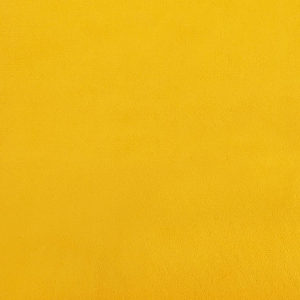 vidaXL Pakoja, geltonos spalvos, 78x56x32cm, aksomas