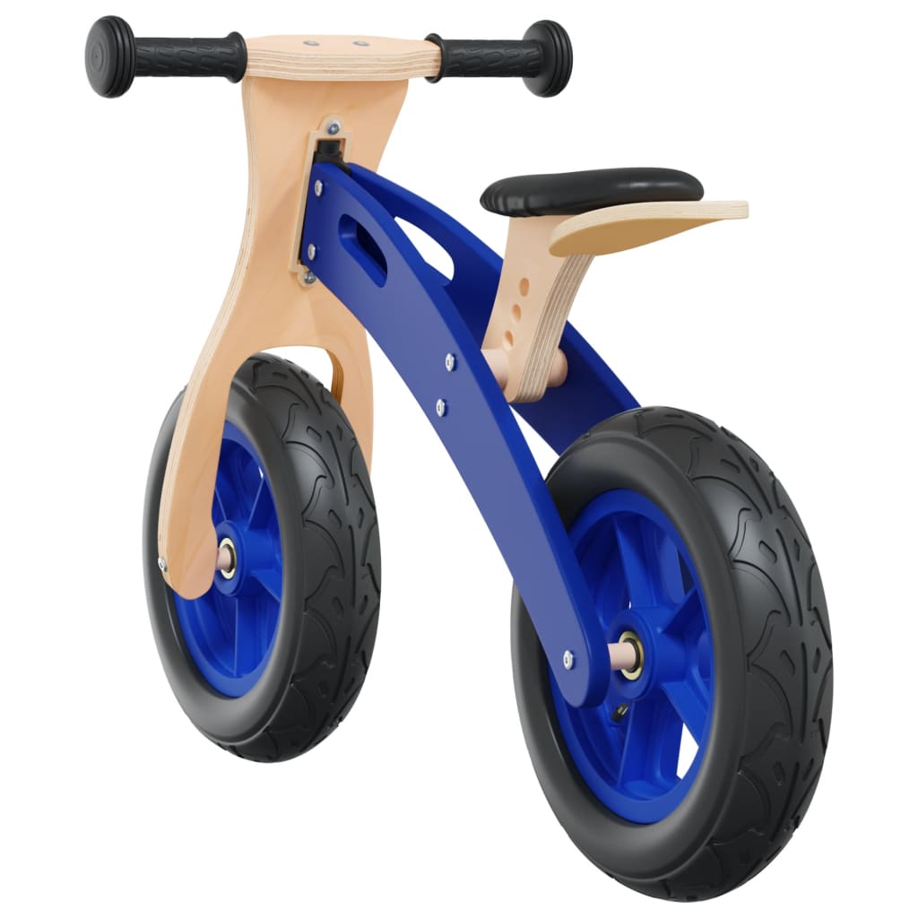vidaXL Balansinis dviratis su pneumatinėmis padangomis, mėlynas