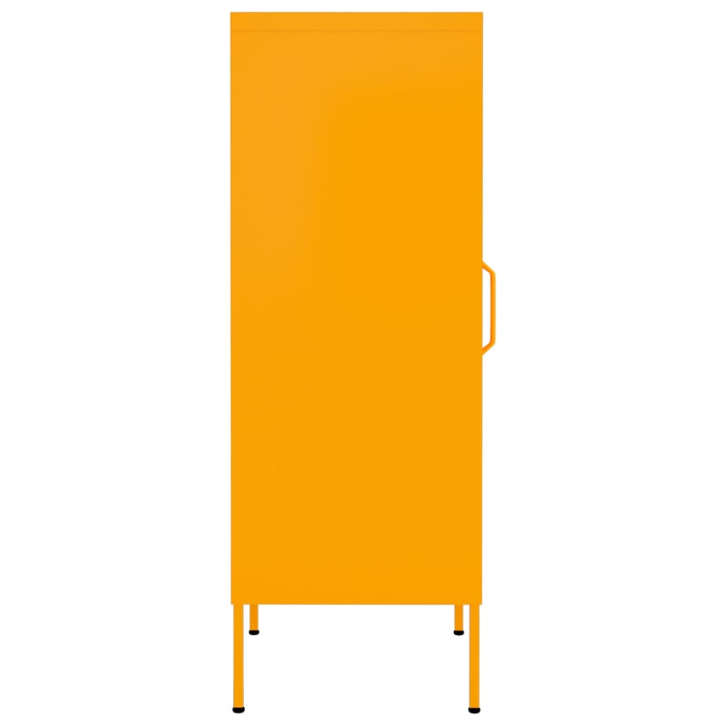vidaXL Sandėliavimo spintelė, geltona, 42,5x35x101,5cm, plienas