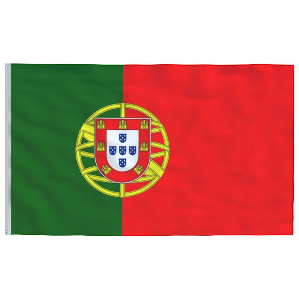 vidaXL Portugalijos vėliava, 90x150cm