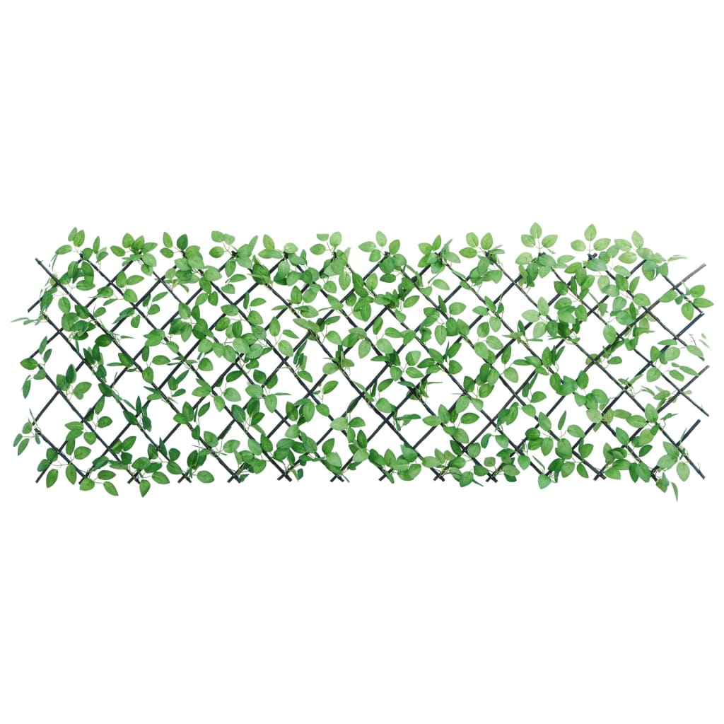 vidaXL Dirbtinės gebenės treliažas, žalias, 180x65cm, prailginamas