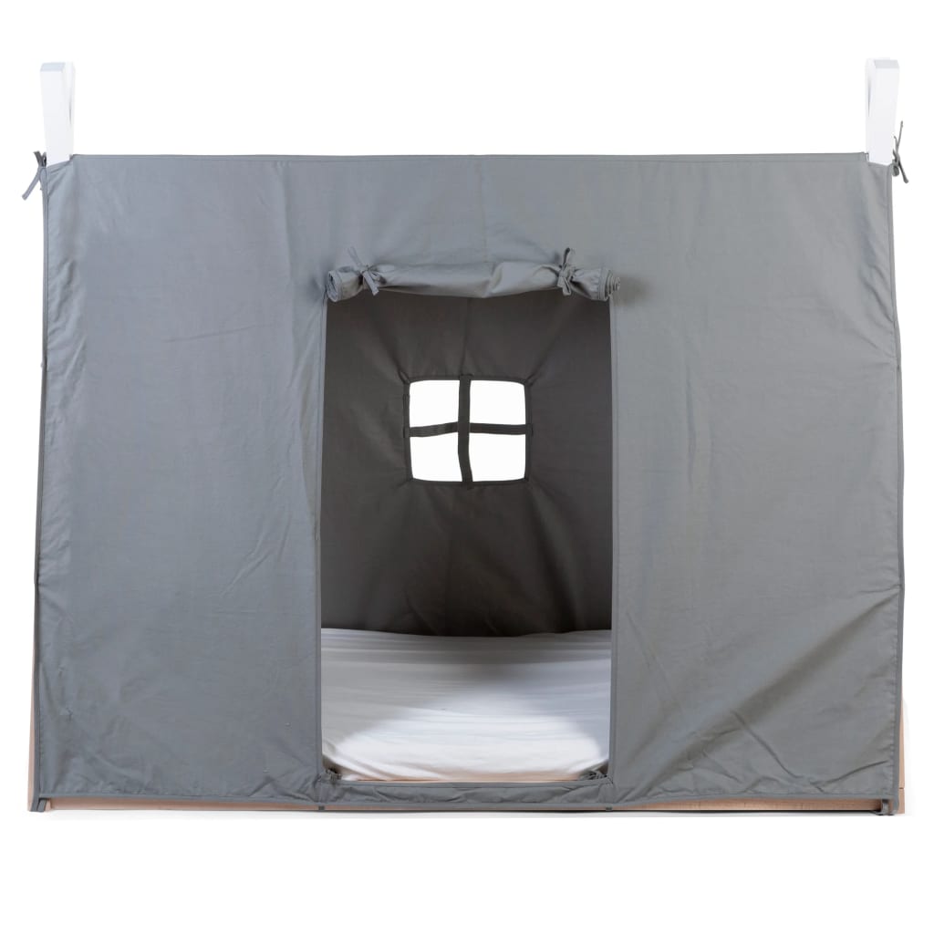 CHILDHOME Tipi stiliaus lovos uždangalas, pilkos spalvos, 70x140cm
