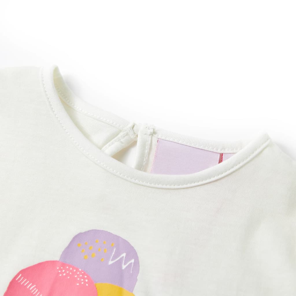 Vaikiški marškinėliai, ekru spalvos, 104 dydžio