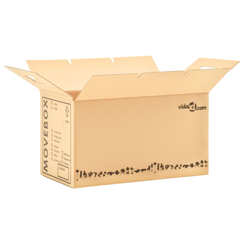 vidaXL Kraustymosi dėžės, 100vnt., 60x33x34cm, XXL (5x30145)