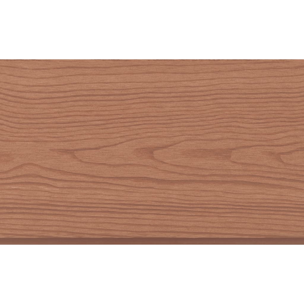vidaXL Tvoros rinkinys, rudas, 872x187cm, WPC, 5 kvadratinės