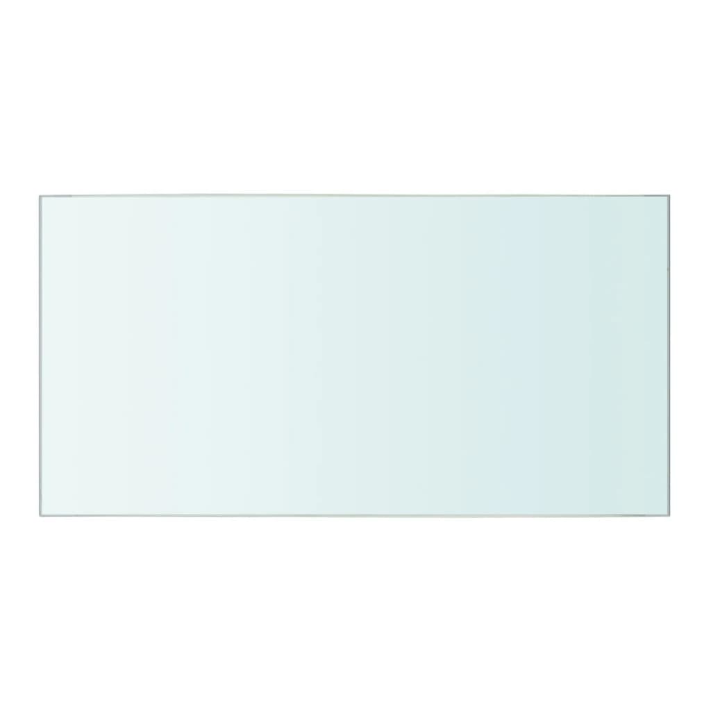 vidaXL Lentynos, 2vnt., skaidrios, 40x20cm, stiklo plokštė (243814x2)