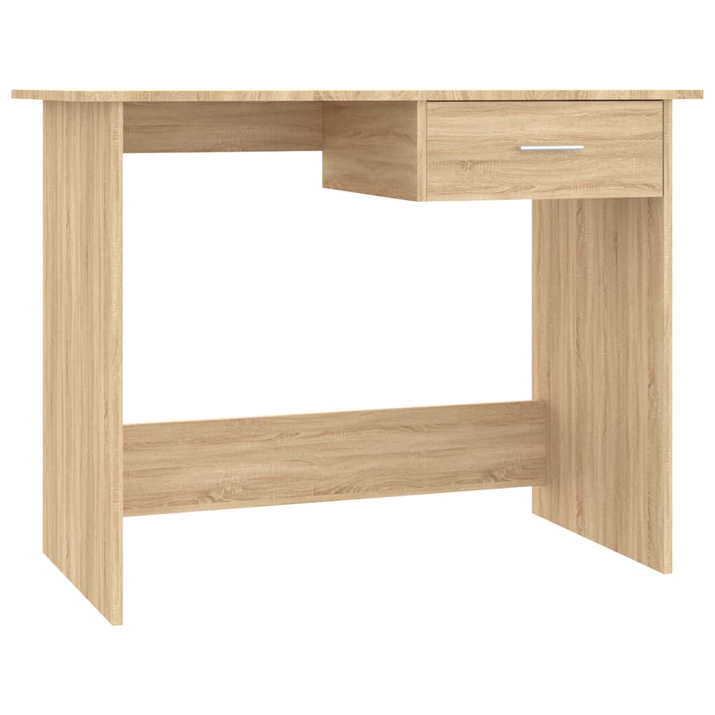 vidaXL Rašomasis stalas, sonoma ąžuolo, 100x50x76cm, apdirbta mediena