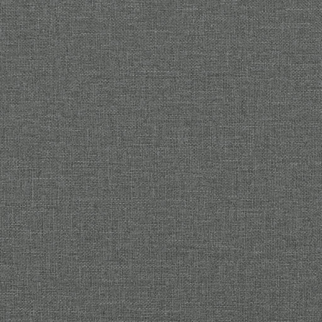 vidaXL Trivietė chesterfield sofa, tamsiai pilkos spalvos, audinys