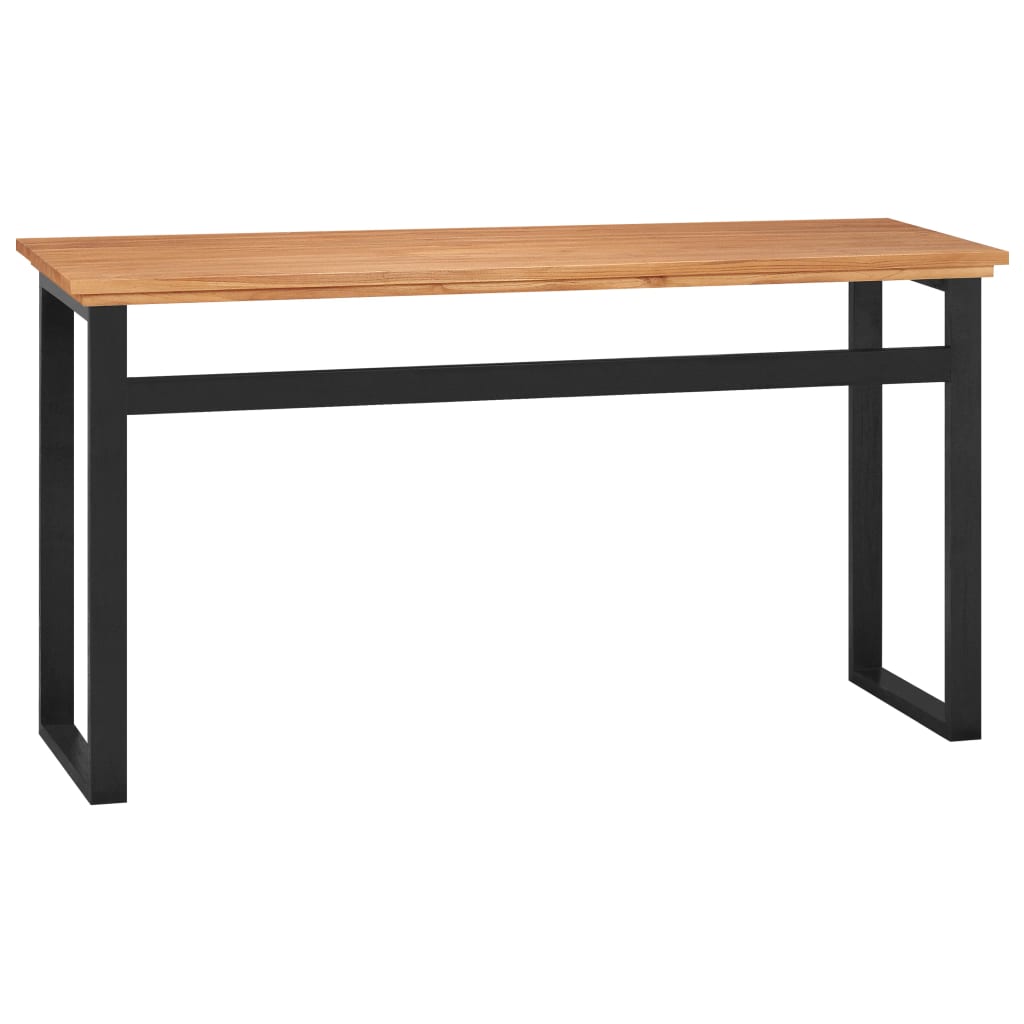 vidaXL Rašomasis stalas, 120x45x75cm, tikmedžio medienos masyvas