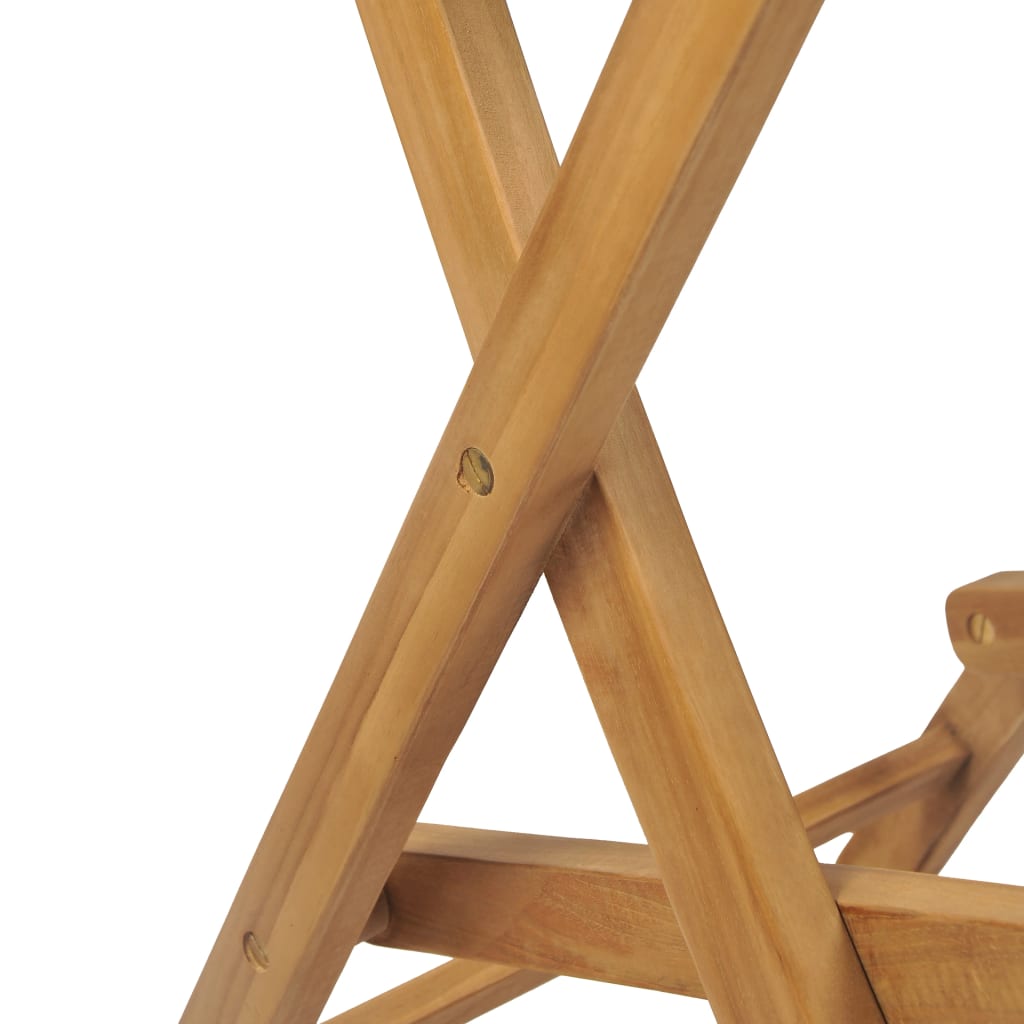 vidaXL Sulankstomos lauko baro kėdės, 2 vnt., tikmedžio mediena