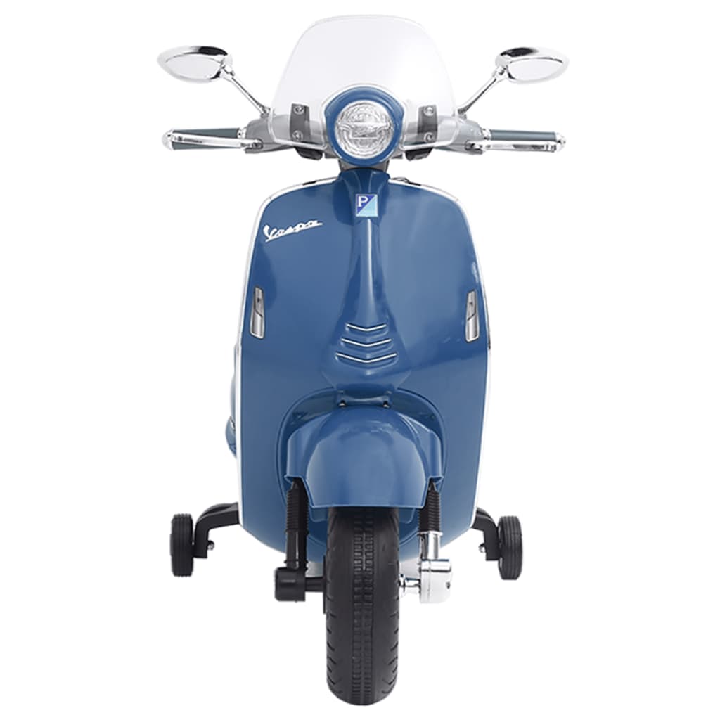 vidaXL Vaikiškas elektrinis motoroleris Vespa GTS300, mėlynos spalvos