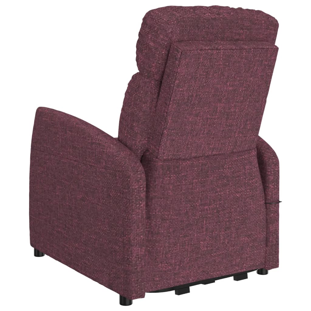 vidaXL Atsistojantis krėslas, violetinės spalvos, audinys