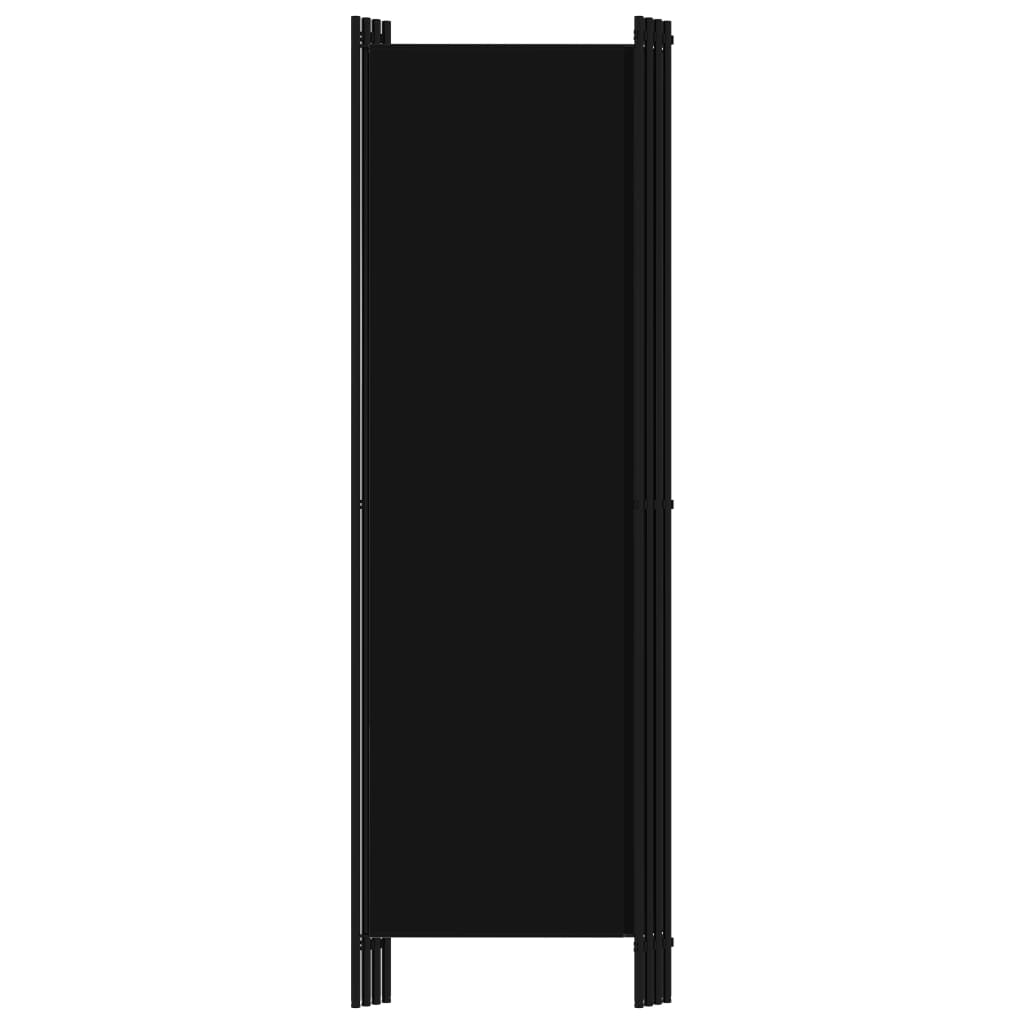 vidaXL Kambario pertvara, 4 dalių, juodos spalvos, 200x180cm
