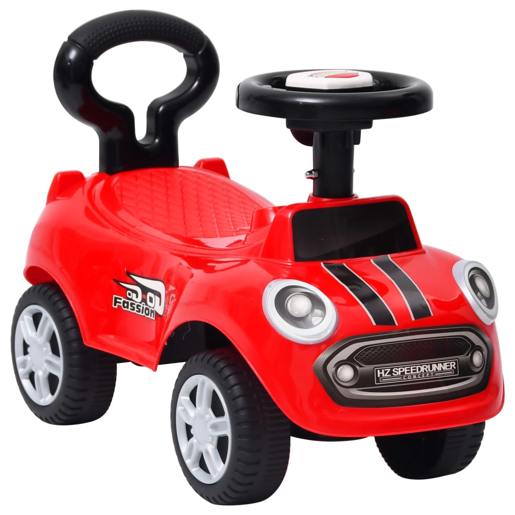 vidaXL Paspiriamas vaikiškas automobilis, raudonos spalvos