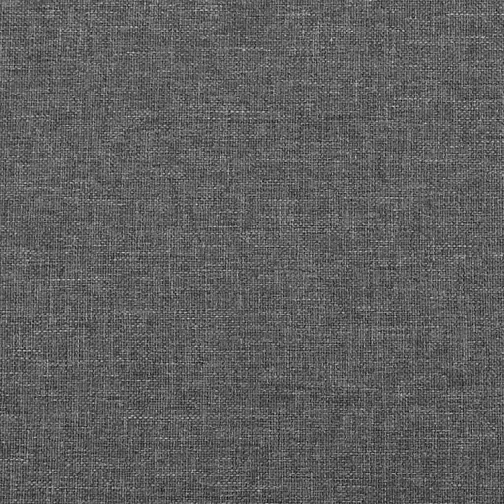 vidaXL Galvūgalis, 4vnt.,tamsiai pilkos spalvos,100x7x78/88cm, audinys