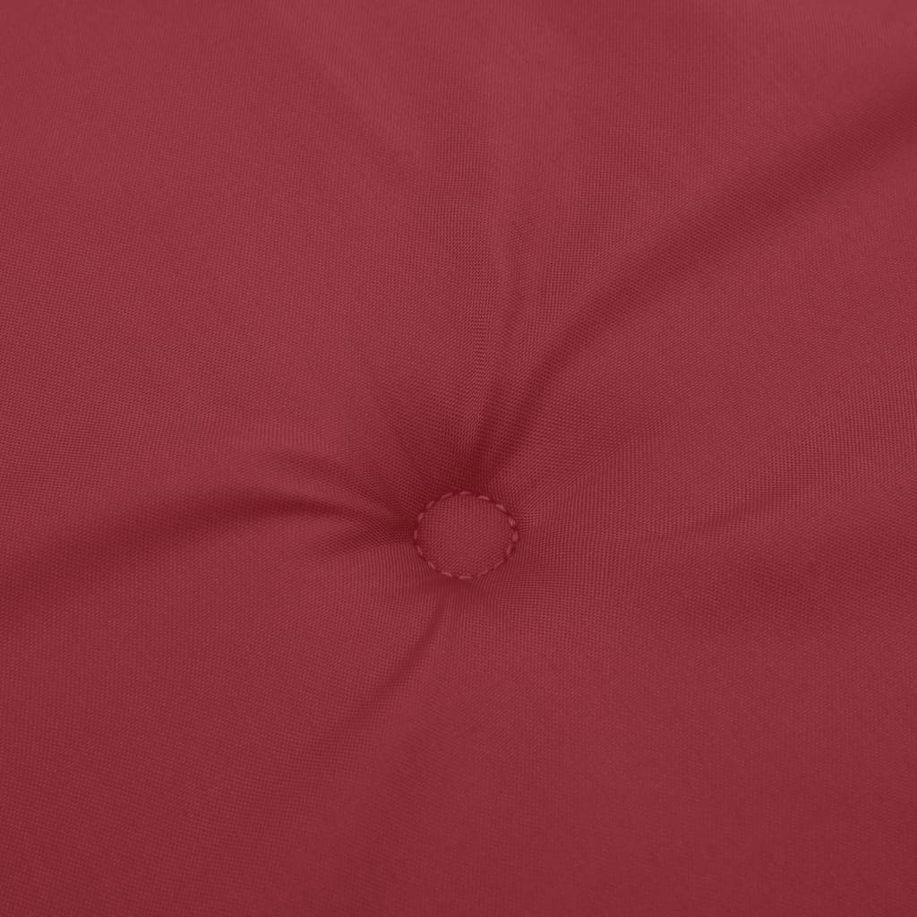 vidaXL Sodo suoliuko pagalvėlė, vyno raudona, 100x50x3cm, audinys